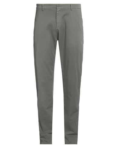 Mp Massimo Piombo Man Pants Dark Green Size 40 Cotton, Lycra In Grey