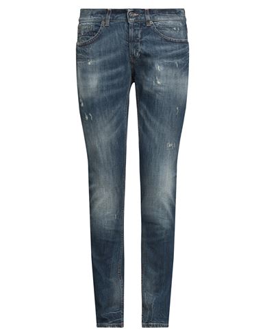 Dondup Man Jeans Blue Size 33 Cotton, Elastane