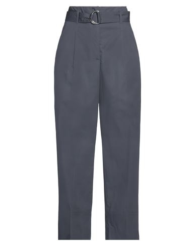 Argonne By Peserico Woman Pants Lead Size 10 Cotton, Elastane In Blue