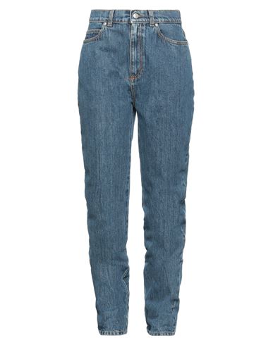 Alexander Mcqueen Woman Denim Pants Blue Size 27 Cotton