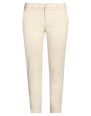 Pt Torino Woman Pants Cream Size 8 Modal, Cotton, Elastane In White