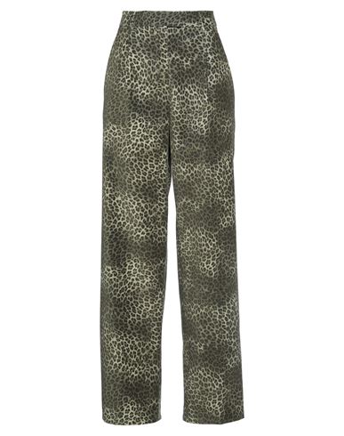 Pt Torino Woman Pants Military Green Size 6 Cotton, Elastane