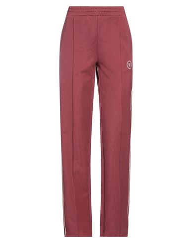 Shop Sporty And Rich Sporty & Rich Woman Pants Burgundy Size M Polyester, Cotton In Red