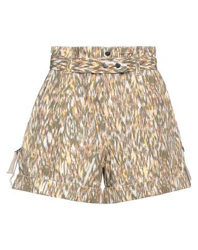 Isabel Marant Étoile Marant Étoile Woman Shorts & Bermuda Shorts Military Green Size 6 Cotton