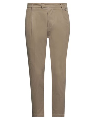 Shop Low Brand Man Pants Khaki Size 34 Cotton, Elastane In Beige