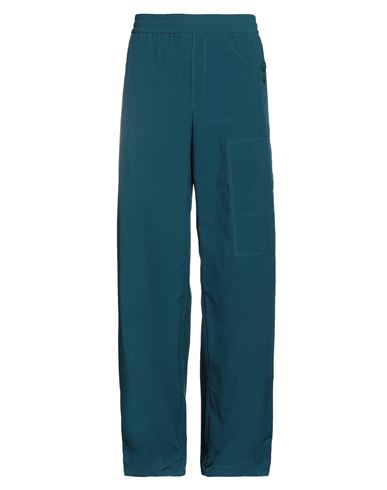 Off-white Man Pants Deep Jade Size S Polyester, Polyamide In Green