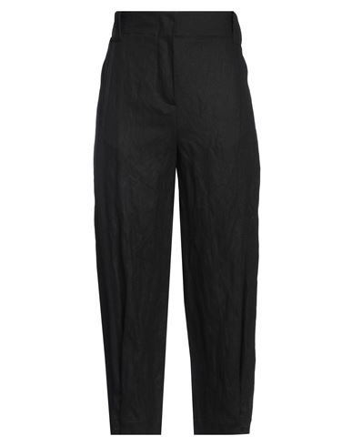 Alysi Woman Pants Black Size 8 Polyester, Viscose, Elastane