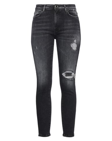 Dondup Woman Jeans Lead Size 28 Cotton, Elastane In Grey