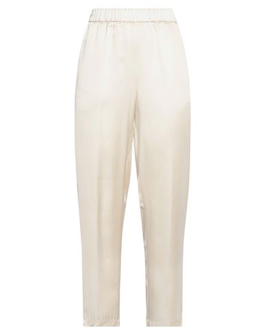Pomandère Woman Pants Ivory Size 6 Cupro, Modal In White