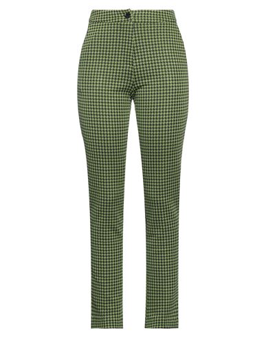Animagemella Woman Pants Acid Green Size 8 Viscose, Polyester, Elastane