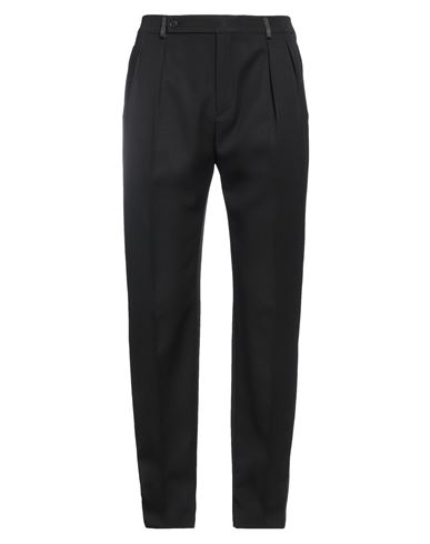 Saint Laurent Man Pants Black Size 40 Wool, Polyester