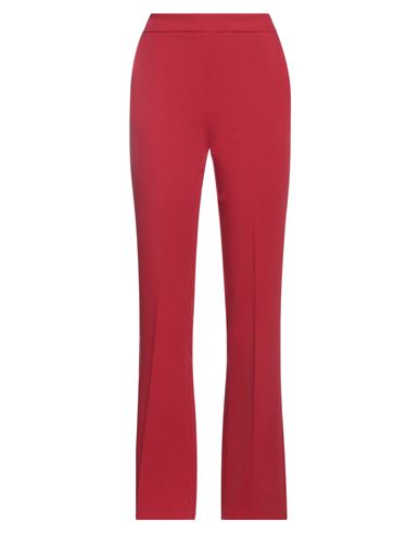 Sandro Ferrone Woman Pants Burgundy Size 4 Polyester, Viscose, Elastane In Red