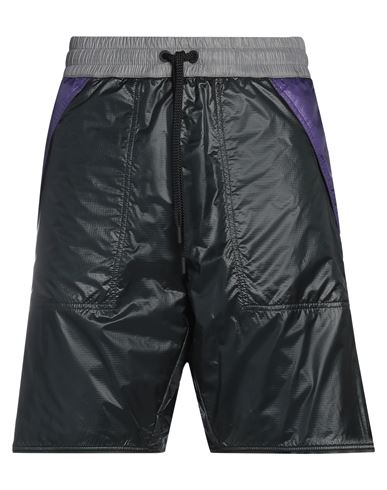 Shop Moncler Grenoble Man Shorts & Bermuda Shorts Steel Grey Size L Polyamide
