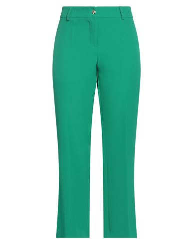 Eda's Edas Woman Pants Green Size 16 Polyester, Elastane