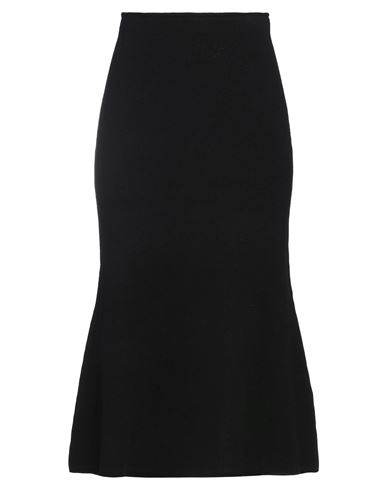 Sportmax Woman Midi Skirt Black Size M Cashmere, Polyamide, Elastane