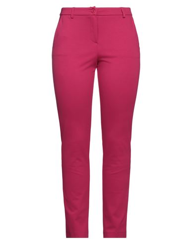 Corte Dei Gonzaga Woman Pants Fuchsia Size 10 Polyester, Polyamide, Elastane In Pink