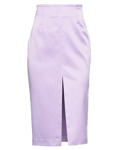 Aniye By Woman Midi Skirt Lilac Size 8 Polyester, Elastane In Purple