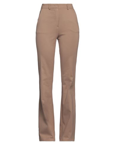 Sfizio Woman Pants Camel Size 10 Viscose, Nylon, Elastane In Beige