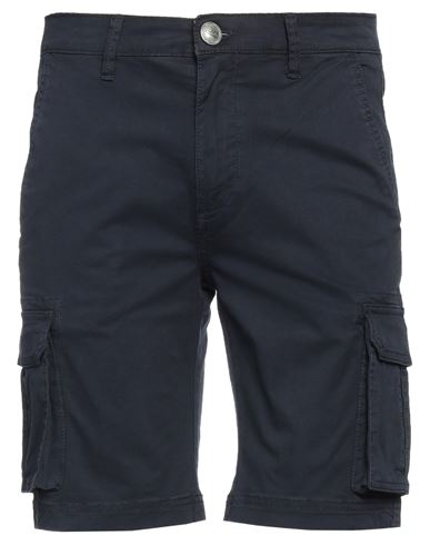 Hermitage Man Shorts & Bermuda Shorts Midnight Blue Size 28 Cotton, Elastane