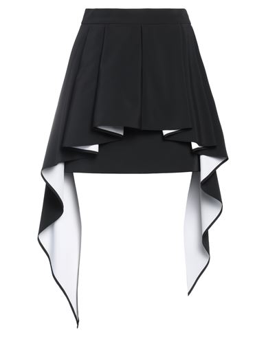 Les Hommes - Femme Woman Mini Skirt Black Size 6 Acrylic, Silk, Elastane
