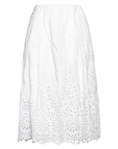 H+ Hannoh Wessel Woman Midi Skirt White Size 2 Cotton