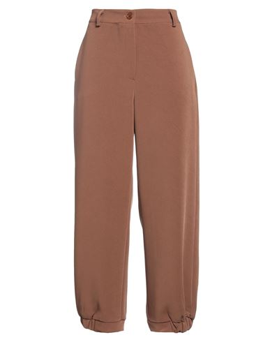 Cristina Gavioli Woman Pants Tan Size 10 Polyester, Elastane In Brown