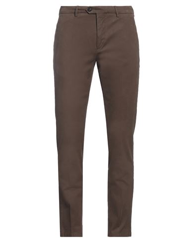 Shop Be Able Man Pants Cocoa Size 33 Cotton, Elastane In Brown