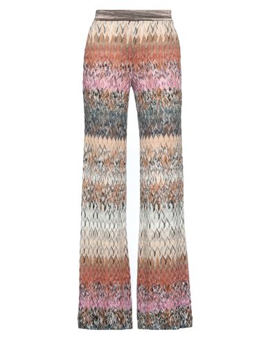 MISSONI MISSONI WOMAN PANTS BROWN SIZE 6 WOOL, VISCOSE