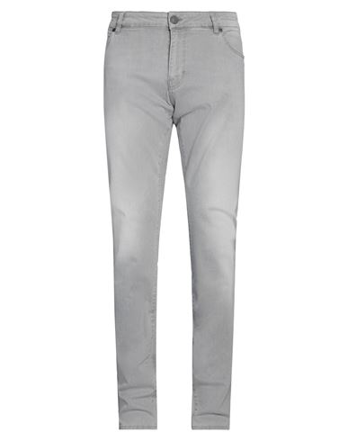 Pt Torino Man Jeans Grey Size 36 Cotton, Modal, Polyester, Elastane In Gray