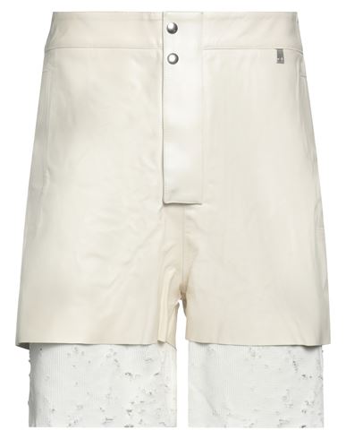 Alyx 1017  9sm Man Shorts & Bermuda Shorts Ivory Size L Calfskin In White