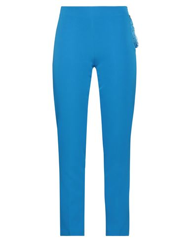 Cristinaeffe Woman Pants Azure Size 6 Polyester, Elastane In Blue
