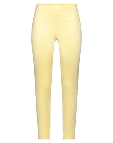 Cristinaeffe Woman Pants Light Yellow Size 10 Viscose, Nylon, Elastane