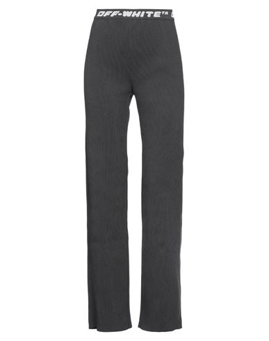 Shop Off-white Woman Pants Lead Size 8 Polyester, Polyamide, Elastane In Grey
