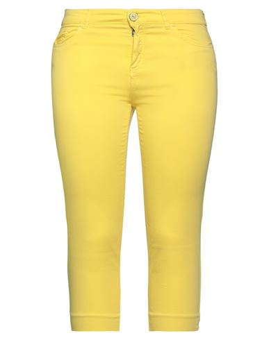 Elisa Cavaletti By Daniela Dallavalle Woman Pants Yellow Size 8 Cotton, Elastane