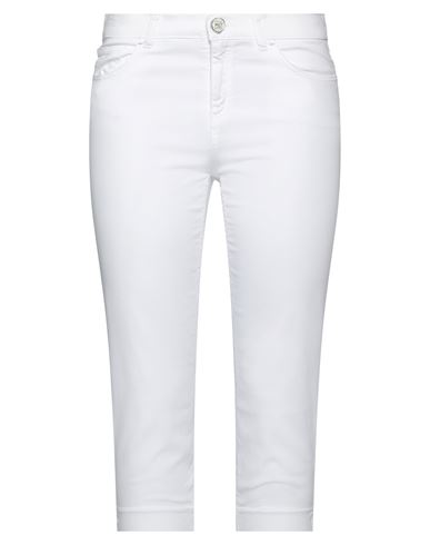 Elisa Cavaletti By Daniela Dallavalle Woman Cropped Pants White Size 26 Cotton, Elastane