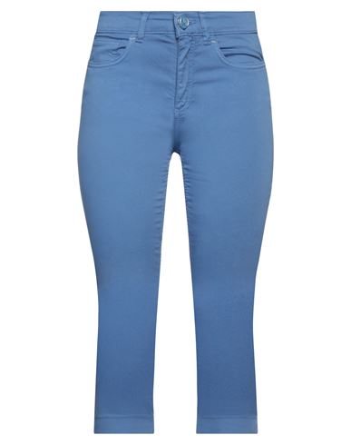 Elisa Cavaletti By Daniela Dallavalle Woman Pants Pastel Blue Size 10 Cotton, Elastane