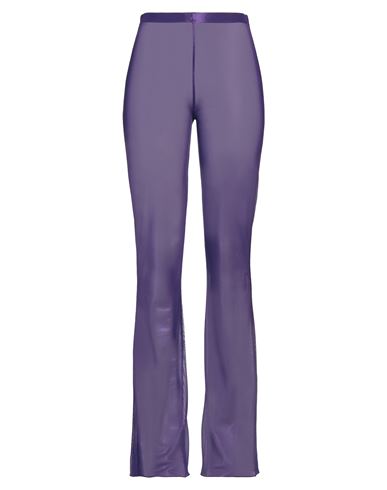 Shop Oseree Oséree Woman Pants Purple Size L Polyamide, Elastane