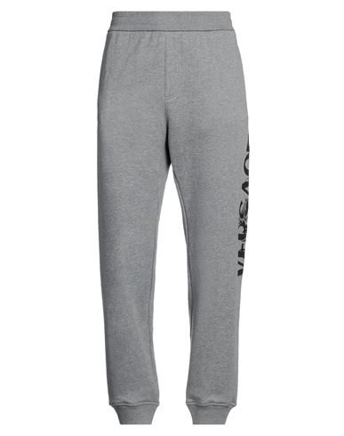 Shop Versace Man Pants Grey Size L Cotton