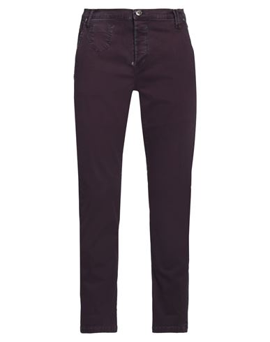 Pmds Premium Mood Denim Superior Man Pants Dark Purple Size 32 Cotton, Elastane