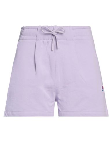 K-way Woman Shorts & Bermuda Shorts Lilac Size Xl Cotton In Purple