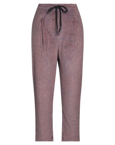 Brand Unique Woman Pants Camel Size 2 Polyester, Elastane In Beige
