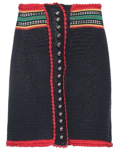 Rabanne Paco  Woman Mini Skirt Midnight Blue Size S Cotton