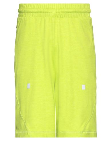 A-cold-wall* Man Shorts & Bermuda Shorts Acid Green Size M Polyester, Elastane
