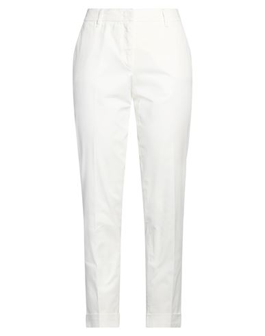 Argonne By Peserico Woman Pants White Size 10 Cotton, Elastane