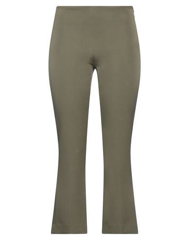Boutique De La Femme Woman Pants Military Green Size 6 Polyester, Elastane