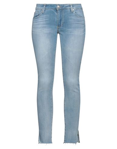 Ag Jeans Woman Jeans Blue Size 25 Cotton, Polyester, Elastane