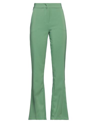 Animagemella Woman Pants Green Size 4 Polyester, Elastane