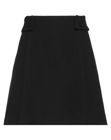 Maria Vittoria Paolillo Mvp Woman Mini Skirt Black Size 8 Viscose, Virgin Wool, Polyester