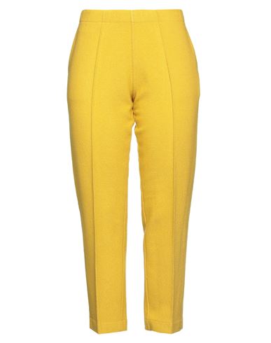 Bruno Manetti Woman Pants Ocher Size 12 Wool In Yellow