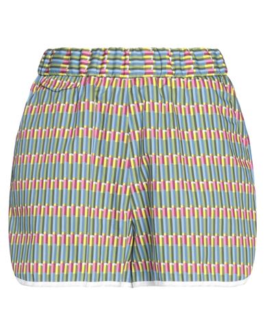 Berwich Woman Shorts & Bermuda Shorts Dark Green Size M Cotton